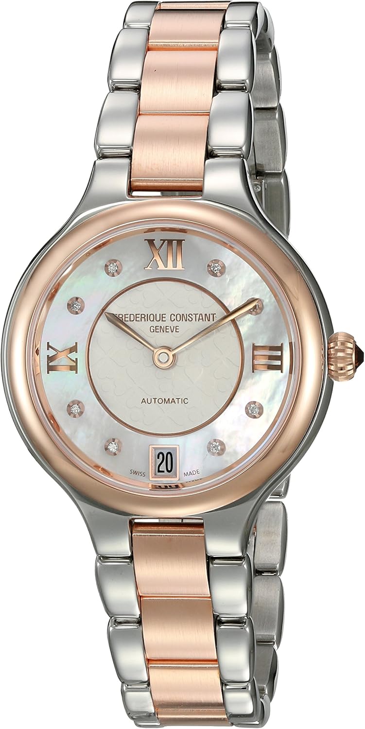 Frederique Constant Women's FC-306WHD3ER2B Delight Automatic Analog Display Automatic Self Wind Two Tone Watch