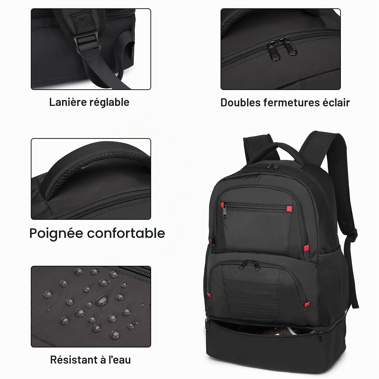 seyfocnia reisetasche mit schuhfach, Reisetasche für Die Nacht Duffle Bag, Weekender Travel Bag krankenhaustasche, große Handgepäcktasche, Reisetasche für Damen und Herren
