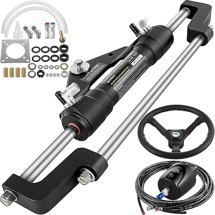 Buy VEVOR Hydraulic Boat Steering Kit 300HP, Hydraulic Steering Kit