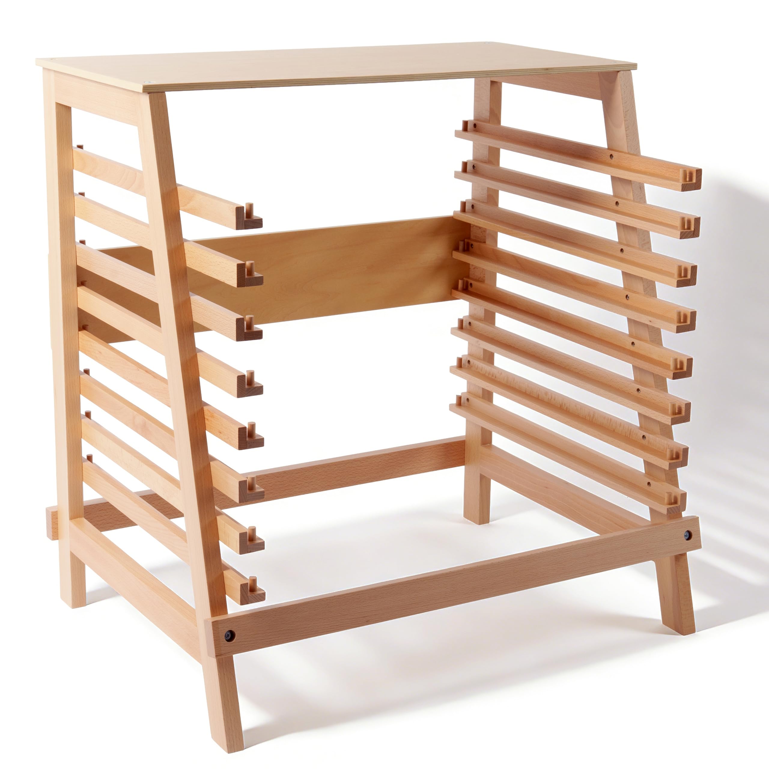 Montessori materiały geograficzne – mapy świata, kontynenty, drewniana zabawka edukacyjna do przedszkola, szkoły podstawowej, do klasy domowej, od 3 lat (Montessori puzzle, stojak na karty)