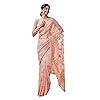 TRENDMALLS Women's Net Embroidery Sequence Work Saree with Unstitched Blouse Piece