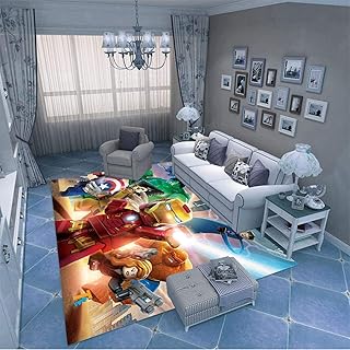 LGXINGLIyidian Tapis Marvel Avengers 3D Décoration De La Maison Moquette Douce Antidérapante 80X150Cm
