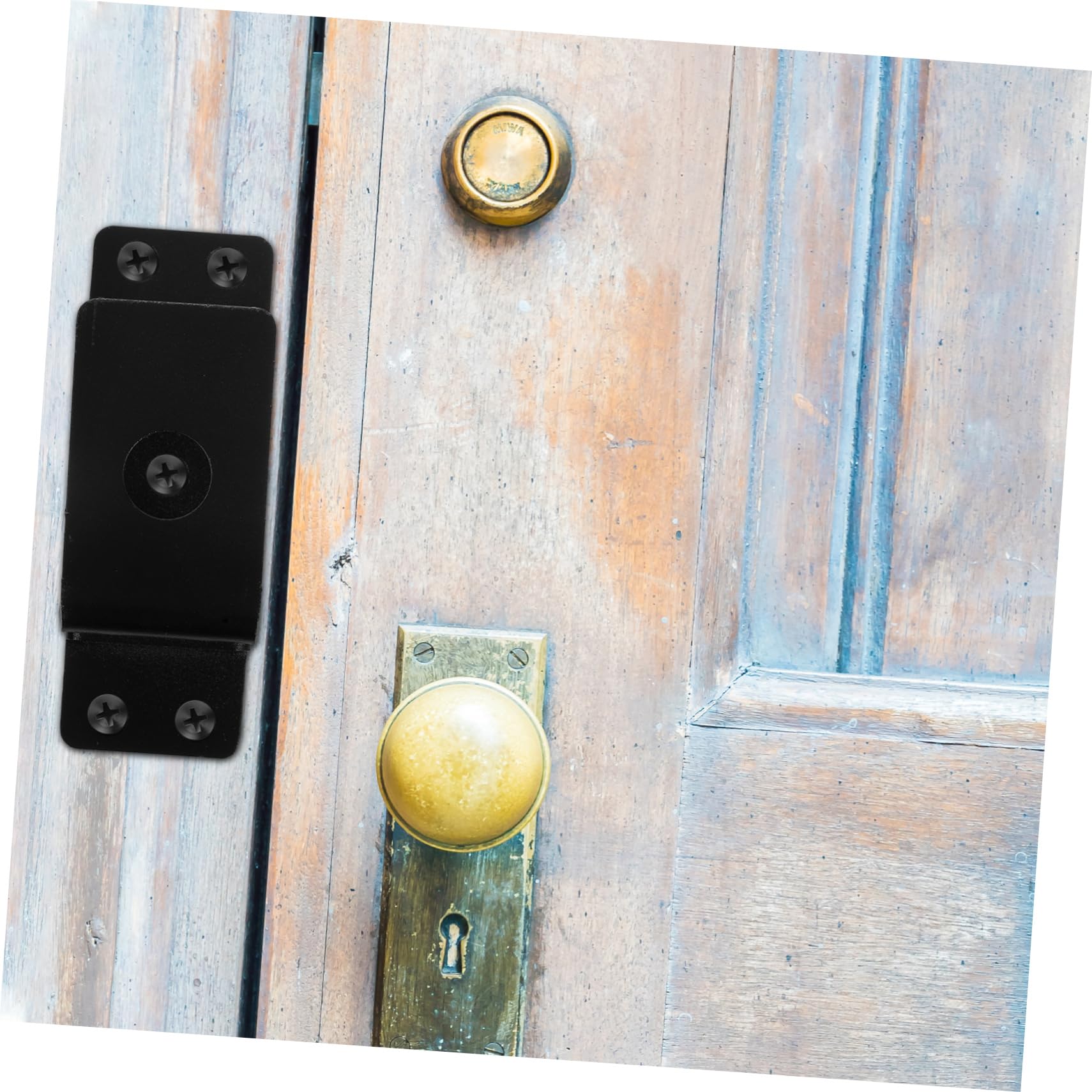Support de Barre de Porte Robuste en Acier au Carbone, Modèle en U, pour Sécurité Renforcée la Maison Appartement
