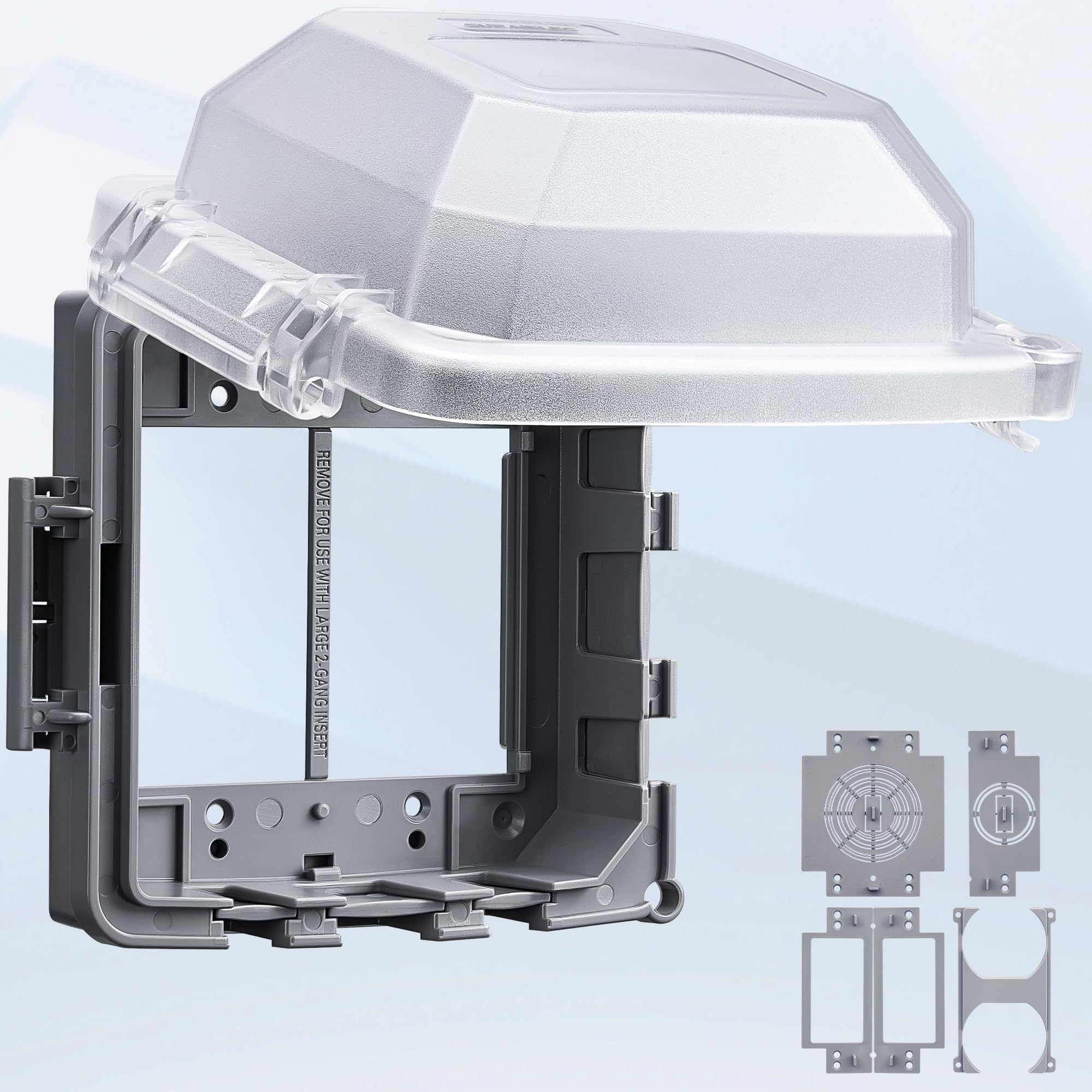 SURAIELEC 20 AMP 2-Gang Outdoor Outlet Box Cover, UPPW02A01