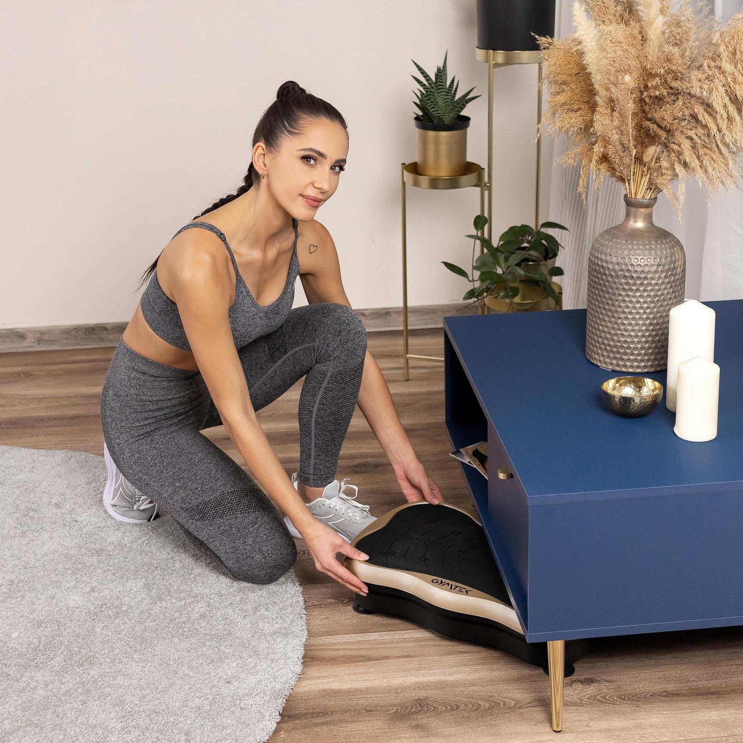 Plateforme Vibrante XP500 Gymtek - Perte de Poids, Plaque Vibrante Fitness, Appareil pour Maigrir, Machine Sport Maison