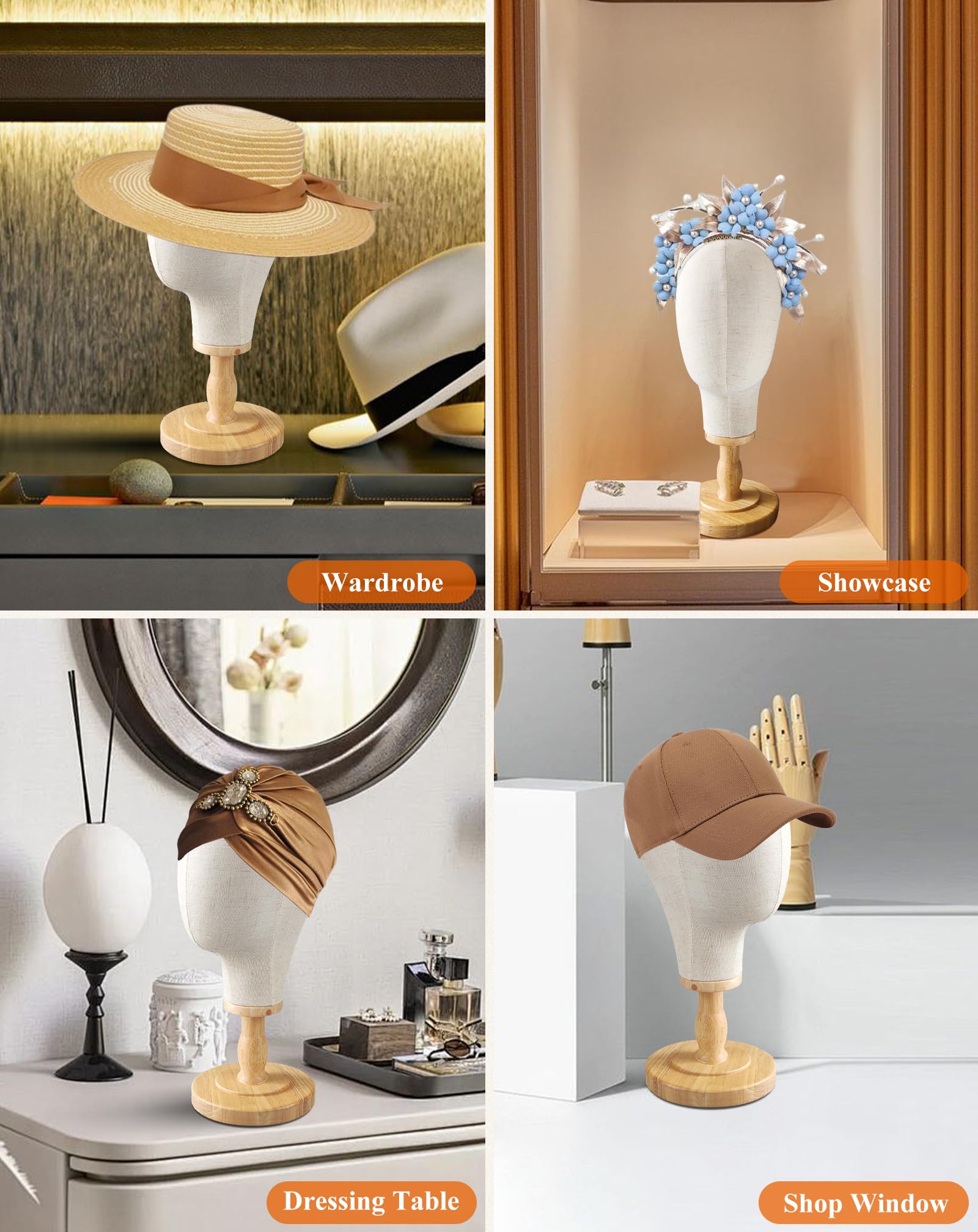 Amazon.com: CHADWICK Wig Head Stand Mannequin Head Hat 