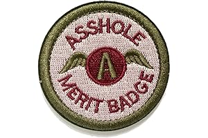 Asshole Merit Badge Morale Velcro Patch