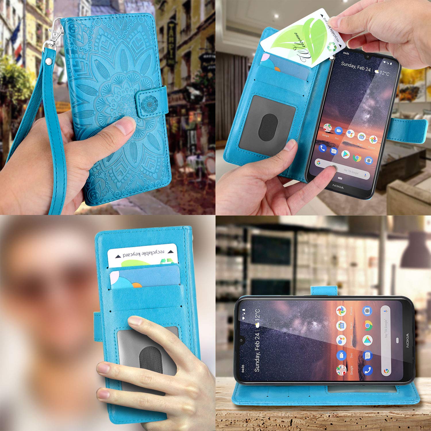 Harryshell Nokia 3v Case Nokia Case Kickstand Flip