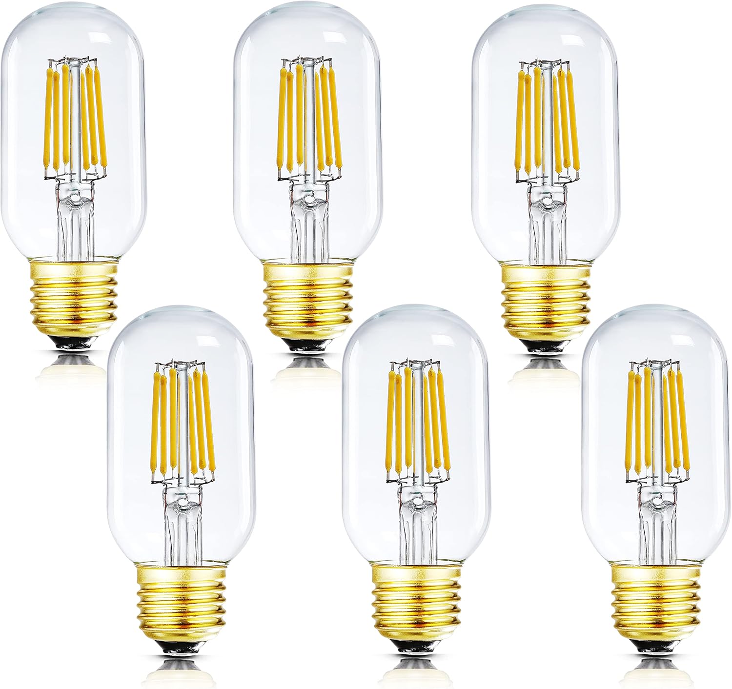 HXMLS Led Bulb 6W Equal 60 watt Light Bulbs Warm White 2700K 600LM E26 Dimmable