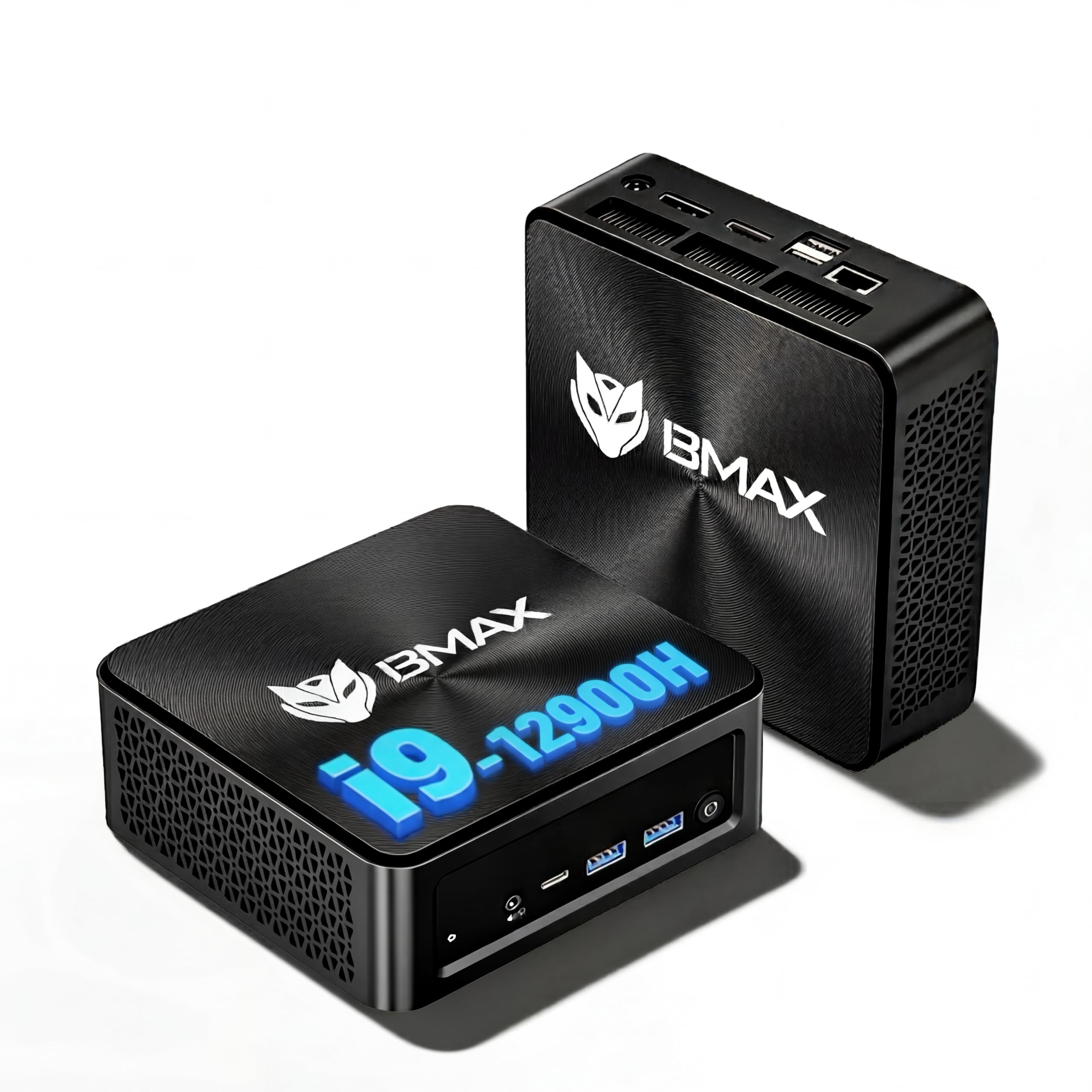 BMAX Mini PC B9Power, Intel Core i9 12900H, 24 GB LPDDR5, 1 TB NVMe SSD, 14 Core/20 Thread Desktop PC, HDMI 2.1/USB-C/DP 1.4a, RJ45 LAN, 4 porte USB, Wi-Fi 6 Gaming PC