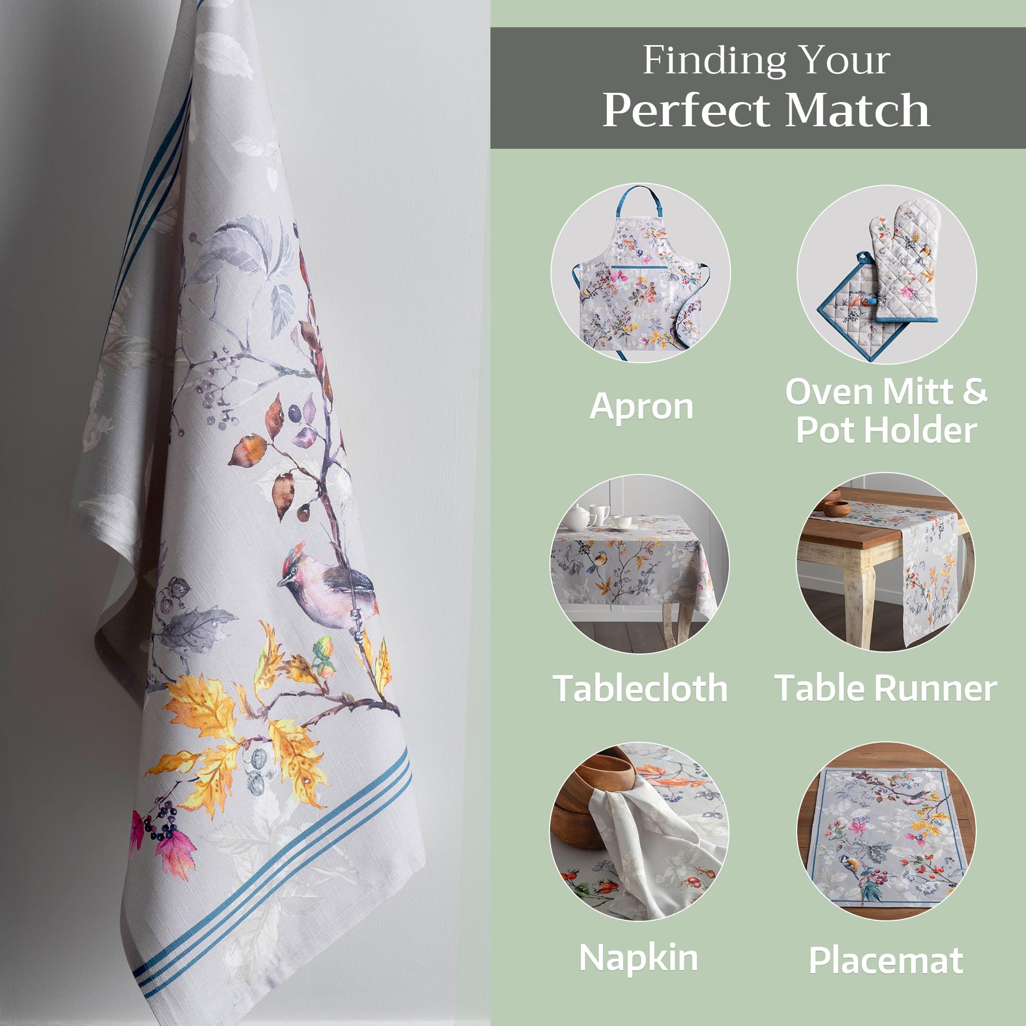 Maison d' Hermine Equinoxe - Juego de 3 Toallas de Cocina Multiusos, 100% algodón, Suaves y absorbentes, paños de Cocina, paños de Cocina (Beige, 50 cm x 70 cm)