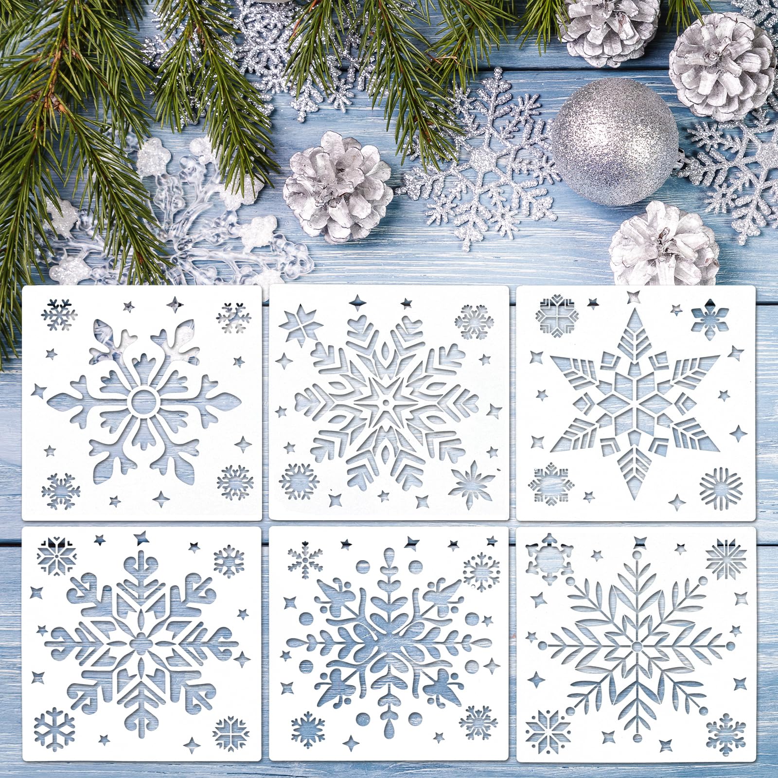 amazon-com-6-pcs-christmas-snowflake-stencils-for-crafts-large-reusable-christmas-stencil-template-winter-snow-flake-ornament-christmas-snowflake-stencil-for-painting-on-wood-diy-supplies-home-decor-arts-crafts