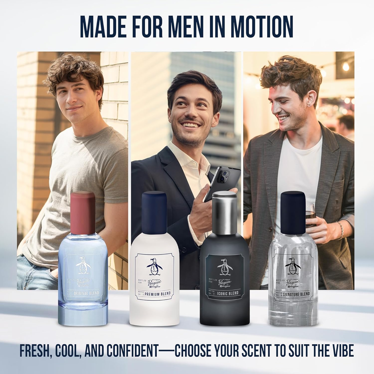 Original Penguin 4-Piece Mini Gift Set - fresh, aquatic, woody - men's mini cologne kit - Image 4