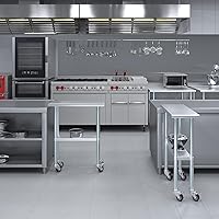 Vista 385 de Mesa de trabajo de acero inoxidable, mesa de metal