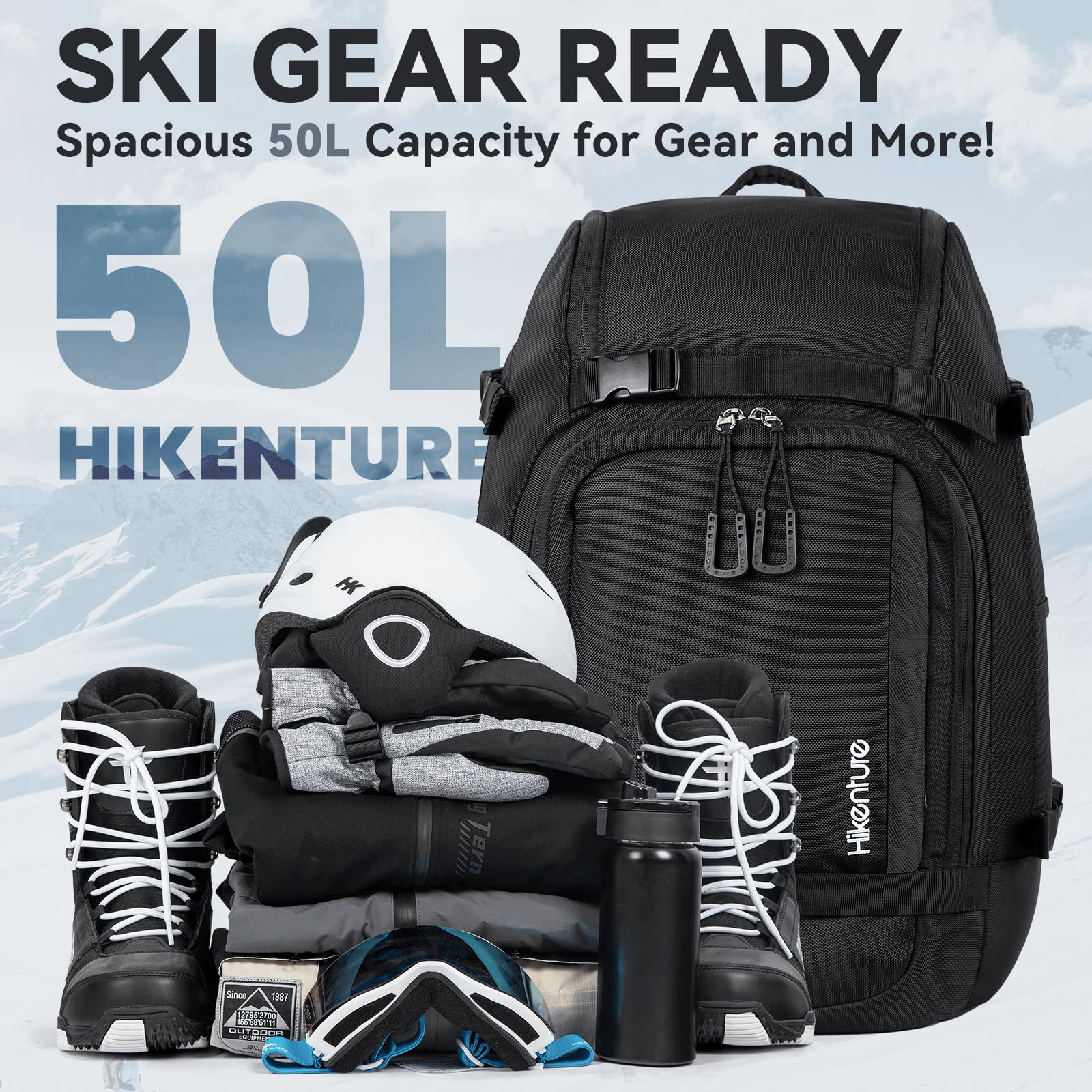 Amazon.co.jp: スキーヘルメット バッグ 大容量 50L （くろみどり