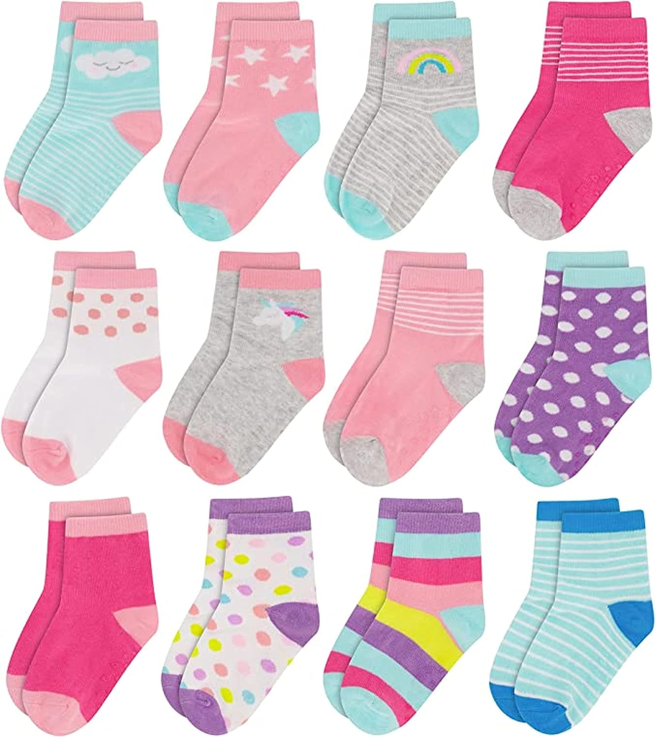 Rising Star Baby Sock, Toddler Sock, Kids Socks Multipacks for Boys and Girls