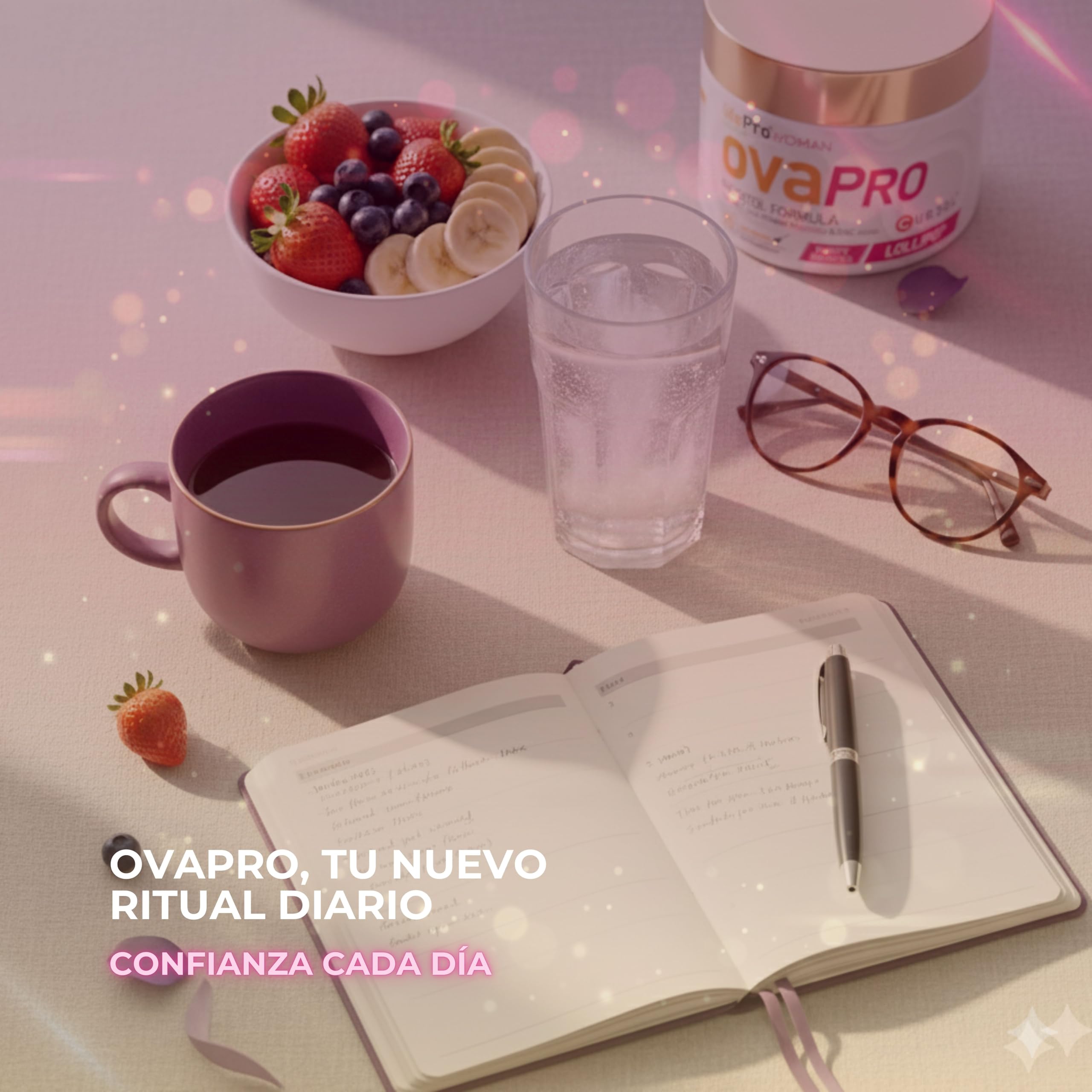 Inositol Myo & D-Chiro 3000mg – OvaPro Woman en Polvo con Vitamina D3, Zinc y Curcuma Cursol®, Equilibrio Hormonal Natural, Energía y Bienestar Femenino, Fórmula Suave para el Organismo (Sin sabor)