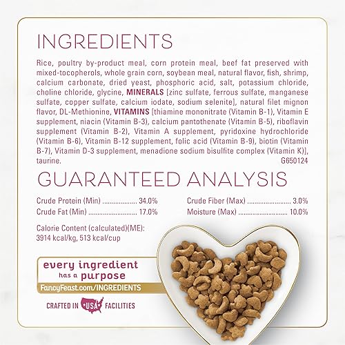 Miniatura 5 de Purina Fancy Feast Filete seco para gatos sabor Mignon con mariscos y camarones (paquete de 4) bolsas de 16 onzas