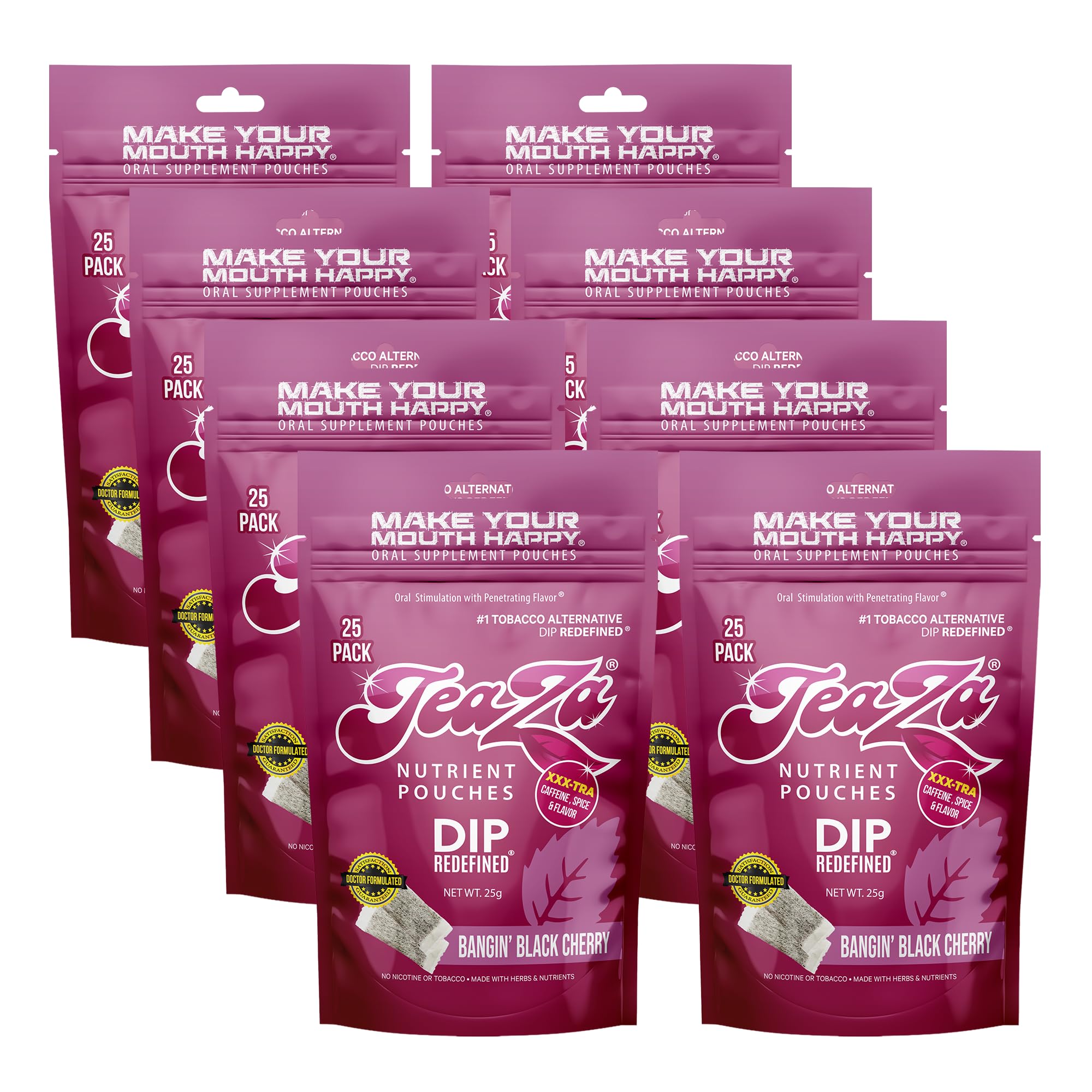 TeaZa Energy Pouches Cool Mint Chill- Nicotine Alternative - 2 Bags — Amazon image 13