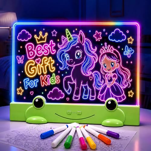 Laimiod 16" LED Drawing Board for Kids,Gift for Girls Boys Children Age 3-8