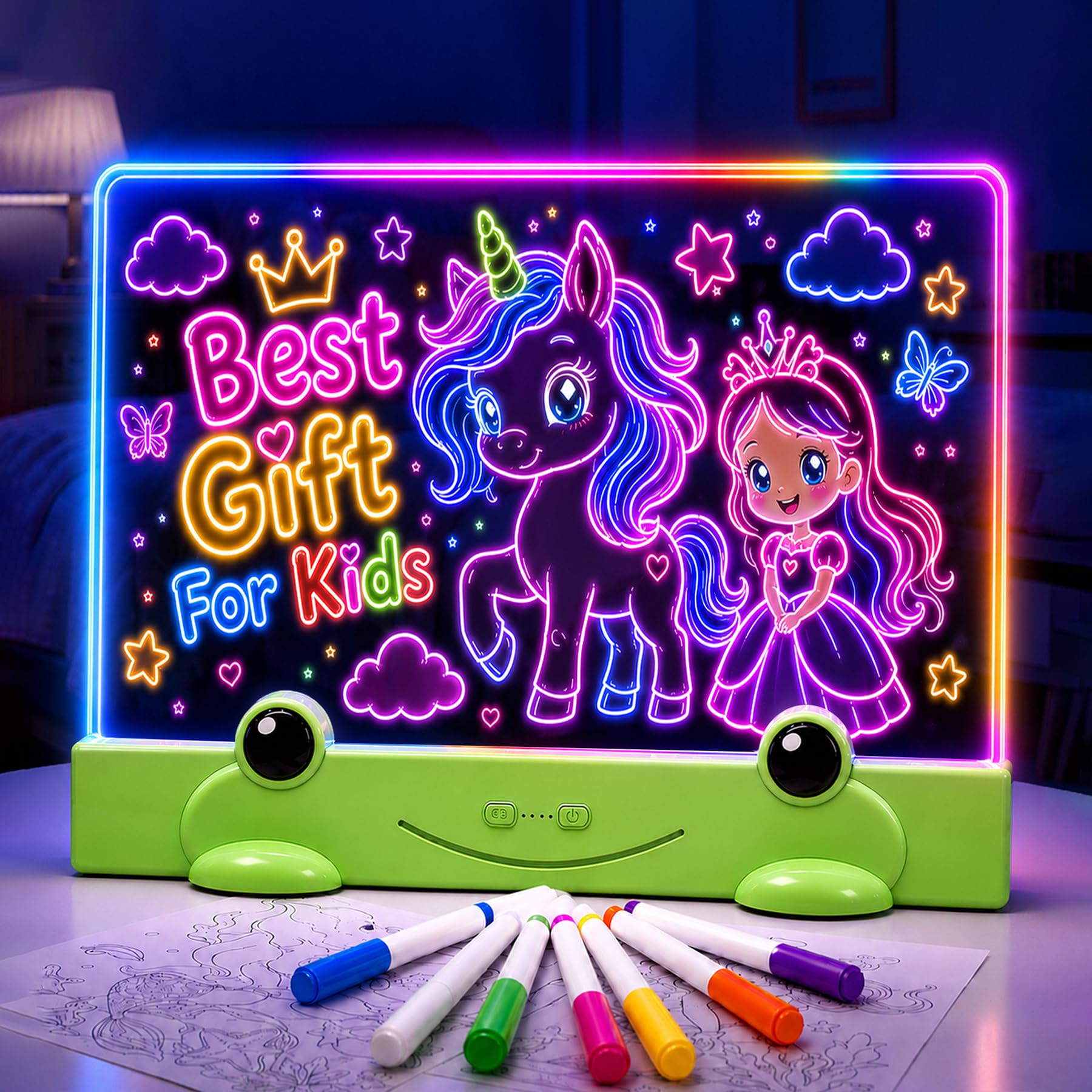 Laimiod 16“ Kids LED Drawing Board