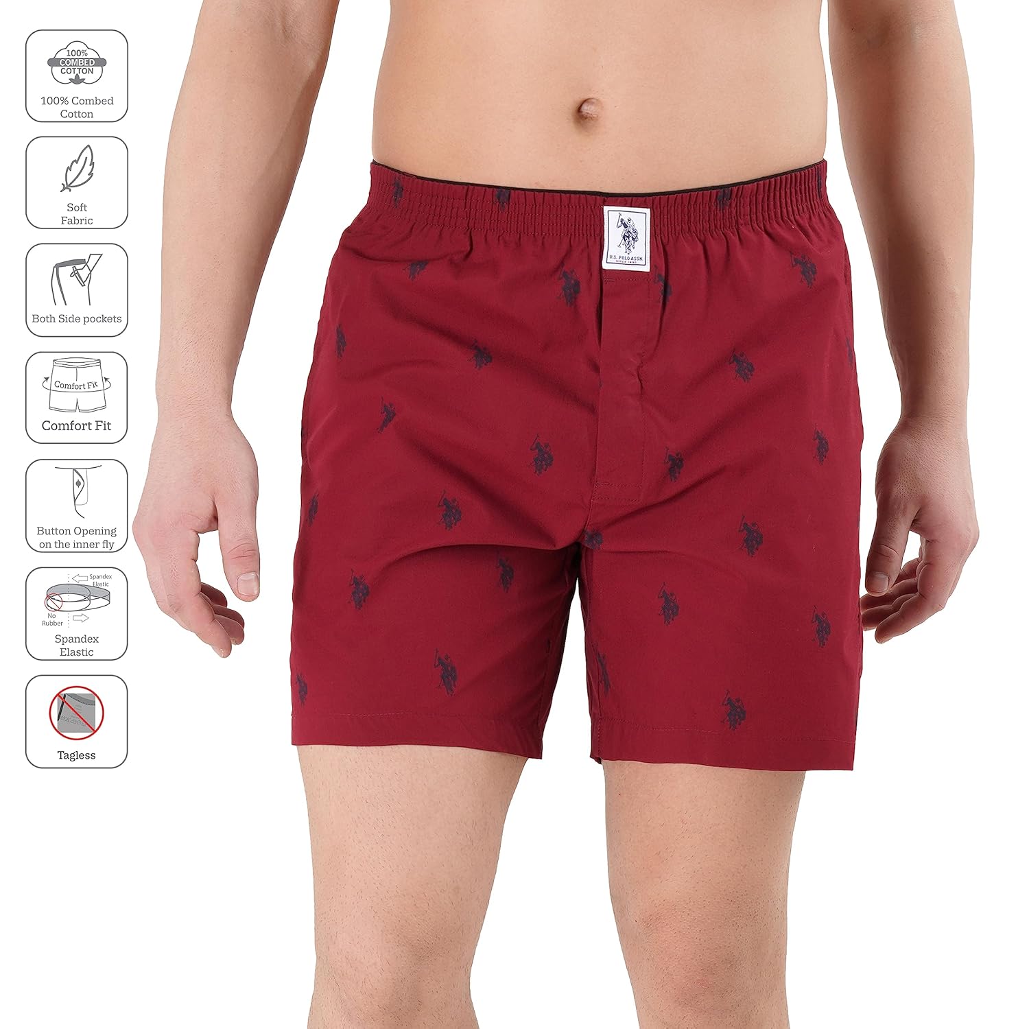 U.S. POLO ASSN. Men's Cotton Boxers 8 811o7i6p6KL. SL1500