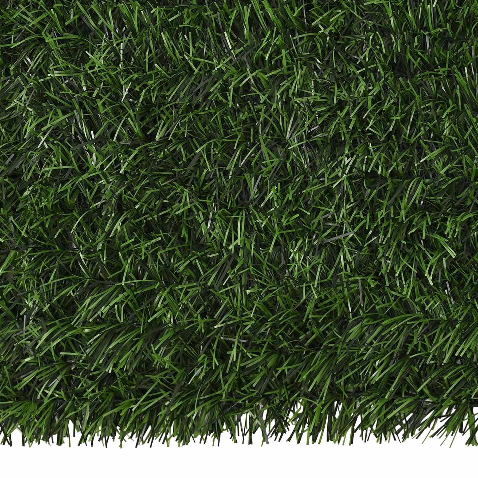 vidaXL Recinzione Artificiale Verde chiaro 1 x 10 m PVC e Acciaio, Recinzione in erba artificiale, schermo per patii, pannelli rettangolari, proteggi il tuo giardino all'aperto
