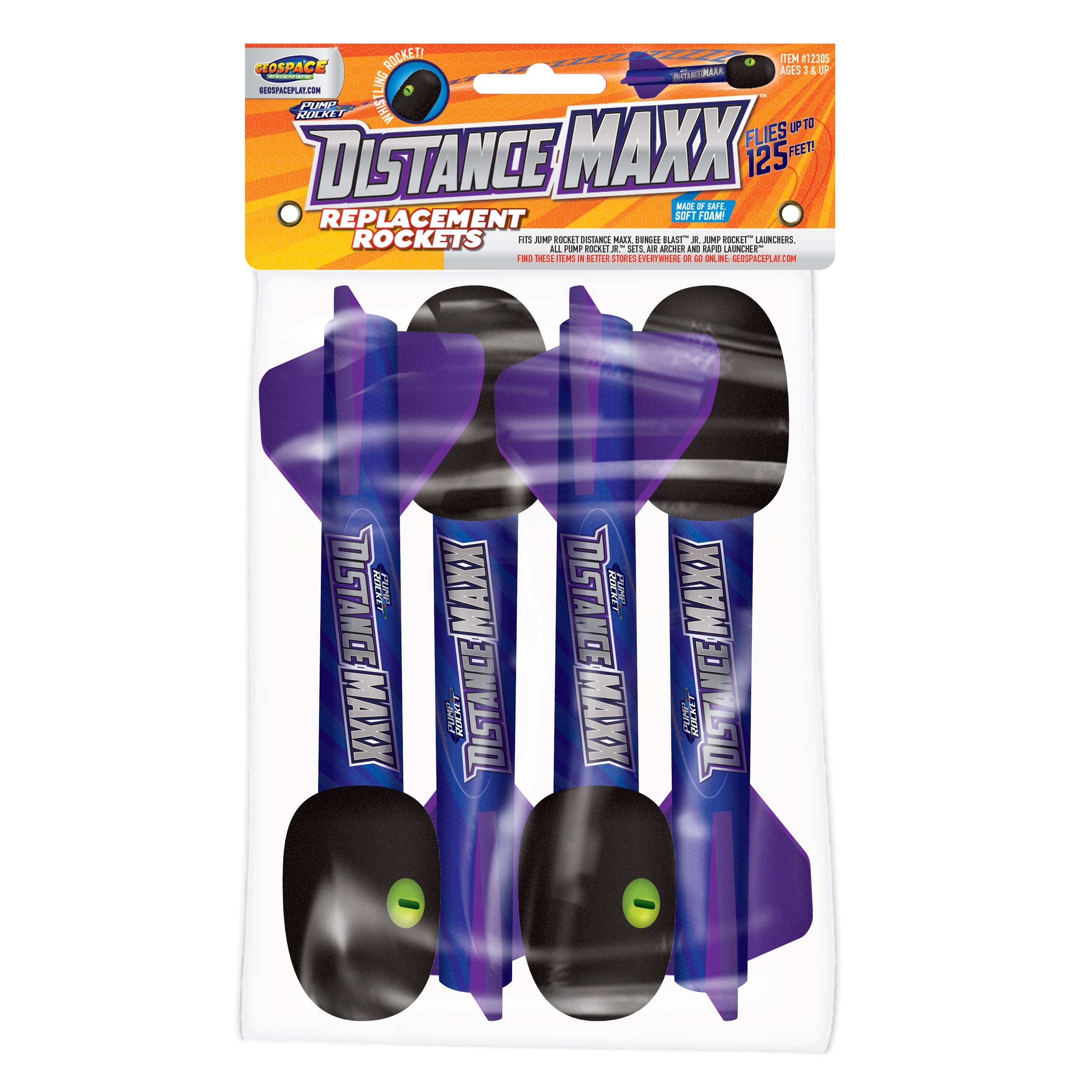 Geospace Distance Maxx Jump Rocket Replacement Rockets (4-Pack)