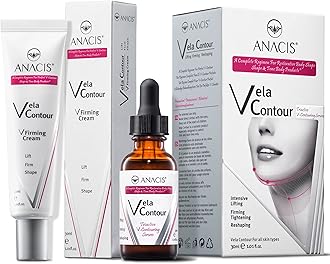 Anacis Cream + Cerum: Neck Firming And Tightening, Lifting V Line, Chin Contouring, Reduce Appearance Of Double Chin, Loose And Sagging Skin. Vela Contour 30 Ml (Cream + Cerum)