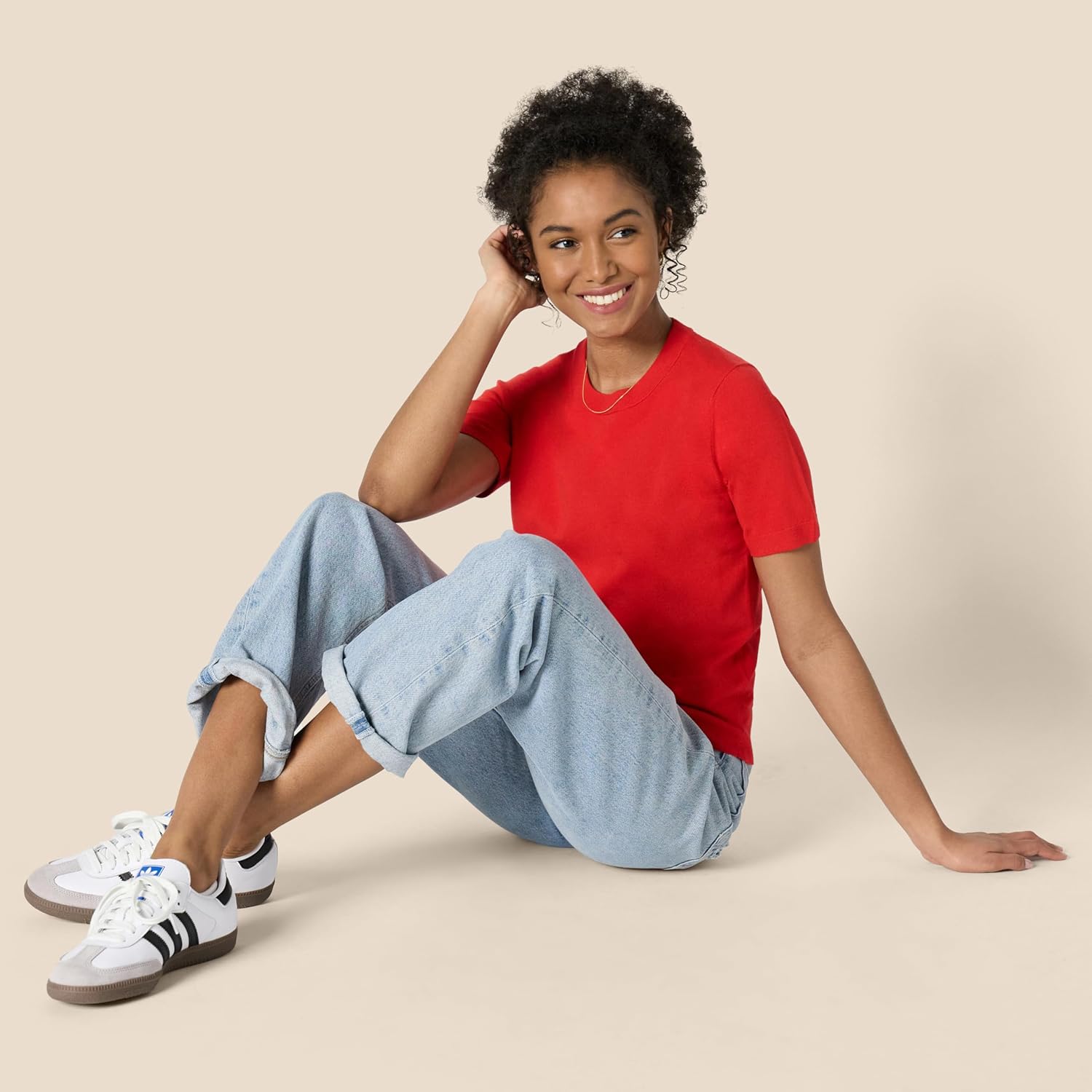 Amazon Essentials Womens Regular-Fit Short Sleeve Pullover Sweater Top - Image 5