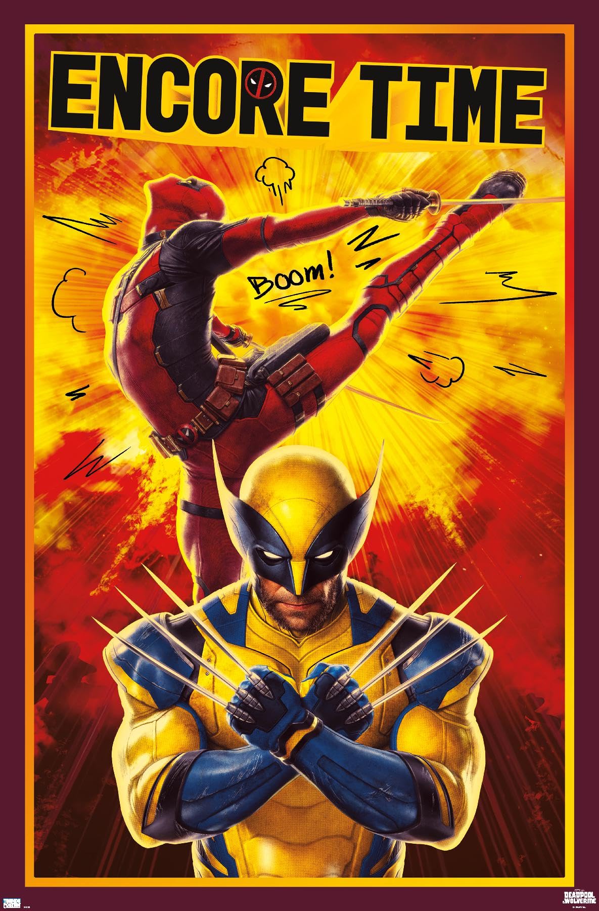 Amazon.com: Marvel Deadpool & Wolverine - Encore Time Wall Poster