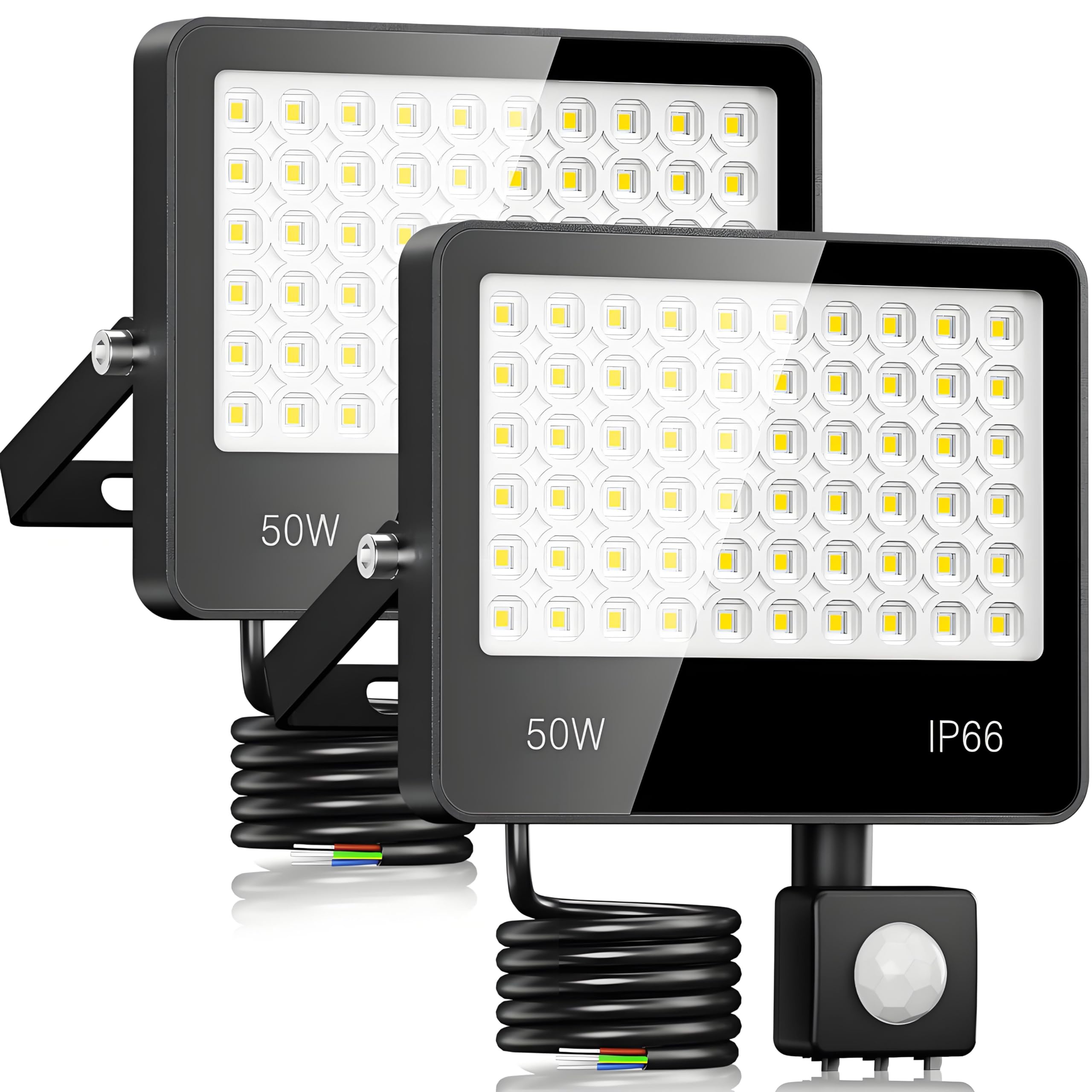 Projecteur LED Exterieur Detecteur De Mouvement 50W 5000lm