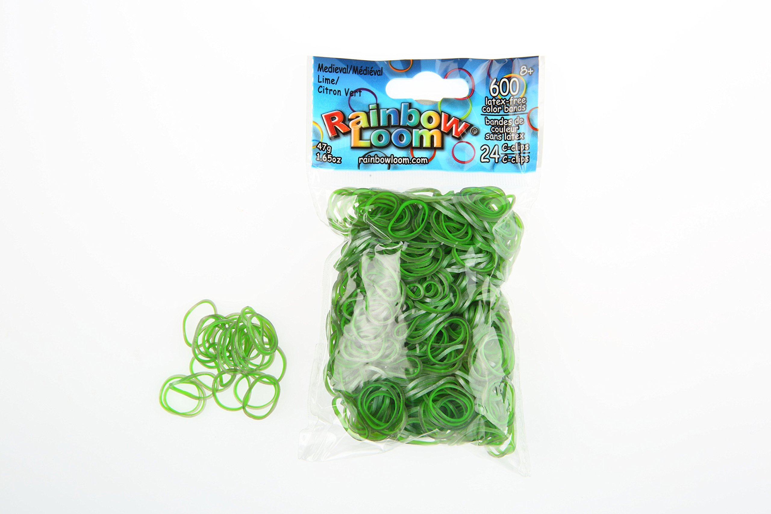 Rainbow Loom Medieval Elastics Lime Green โ image 1