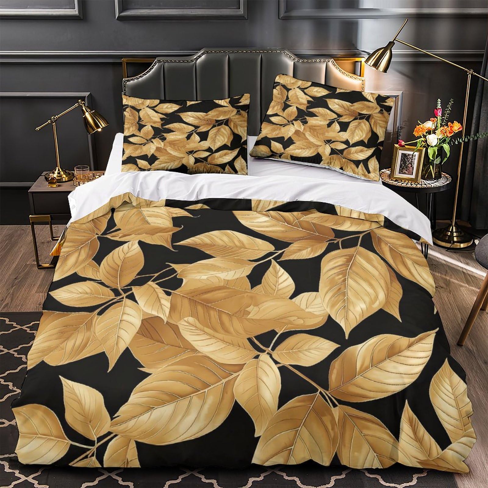 Housse de Couette 3D Microfibre Douce Parure de Lit Adulte Fille 260x220cm