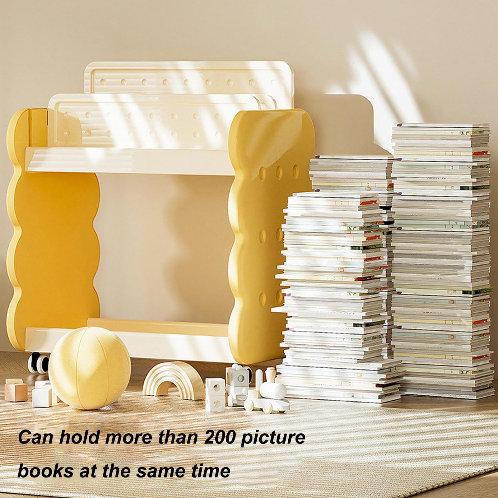 Libreria per Asilo Organizer A Pavimento | Scaffale Libri Bambini Per Casa Asilo Camera Giochi Camera Da Angolo Lettura Biblioteca Ripostiglio Giocattoli