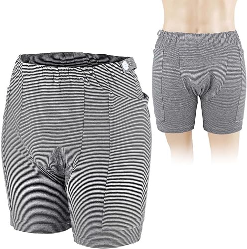 Miniatura 5 de Soporte para bolsa de nefrostomía para hombres y mujeres, diseño de doble bolsillo, ropa interior para incontinencia, vejiga, paciente, bolsa