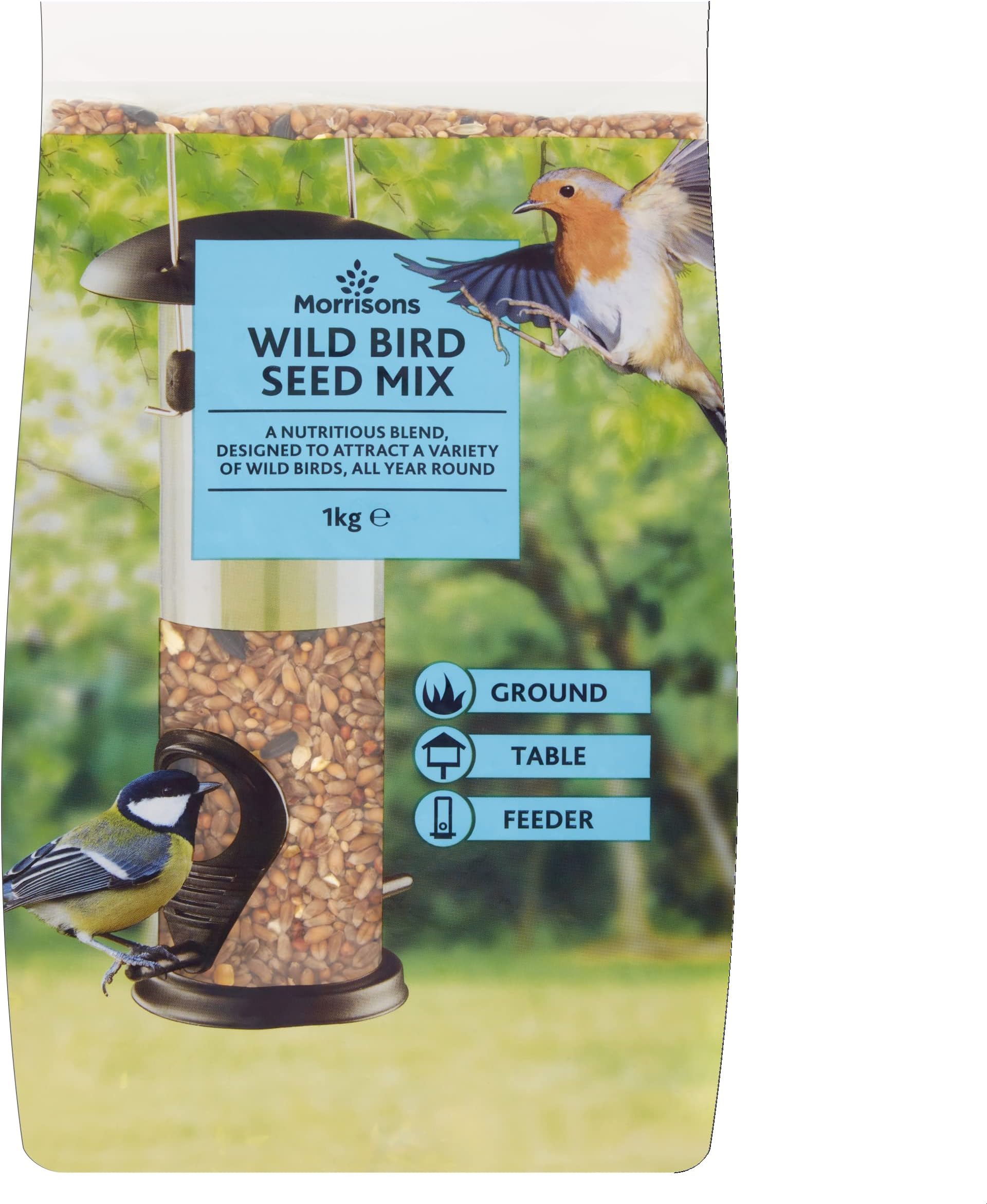 Morrisons Wild Bird Seed 1kg Amazon.co.uk Garden