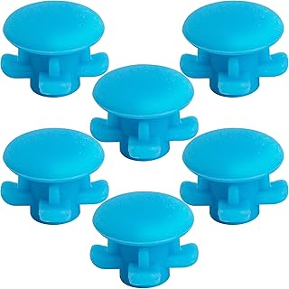 6 Pieces Replacement Part Reservoir Tank Valve Rubber Gasket, Blue Washer Reservoir Plug Compatible with Waterpik Water Flossers WP900, WP112, WP250, WP300, Ultra, Nano, Traveler, VAVA, H2o
