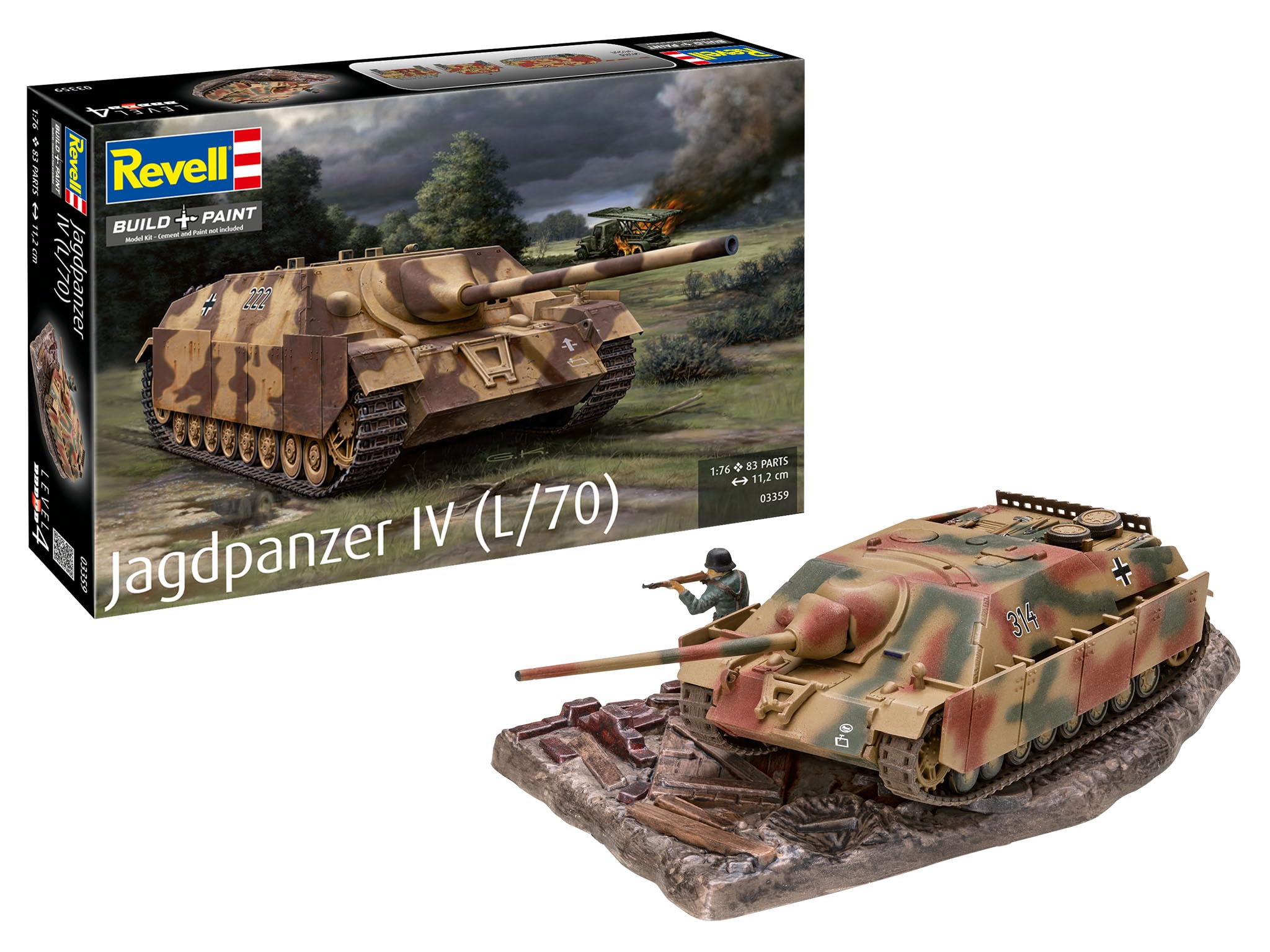 Amazon | ドイツレベル 1/76 ドイツ ヤークトパンターIV (L/70