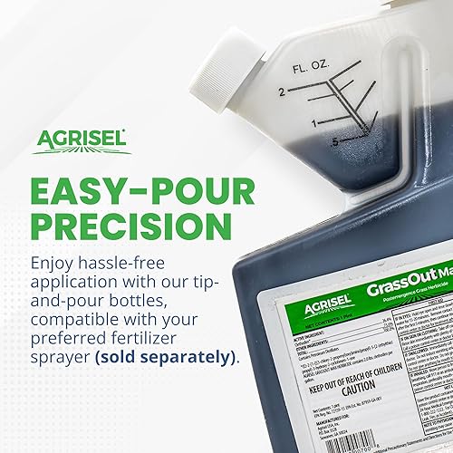 Miniatura 3 de Agrisel GrassOut Max - Herbicida para más de 50 malezas herbáceas sin dañar las plantas deseadas, seguro para mascotas, tratamiento de área grande,