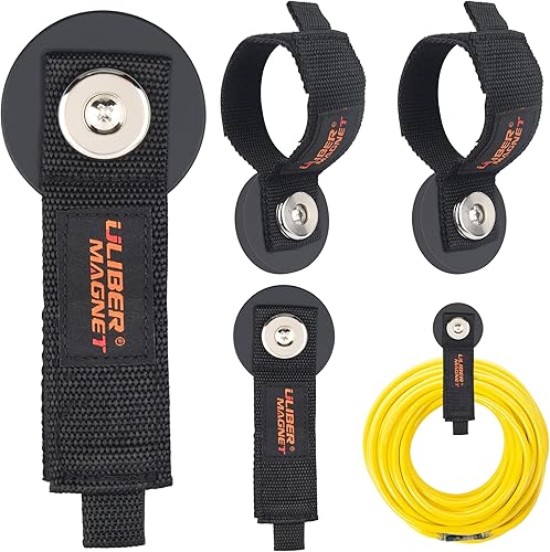 Miniatura 1 de ULIBERMAGNET Ganchos de almacenamiento magnéticos fuertes, organizador de herramientas de almacenamiento magnético resistente, cable de extensión,