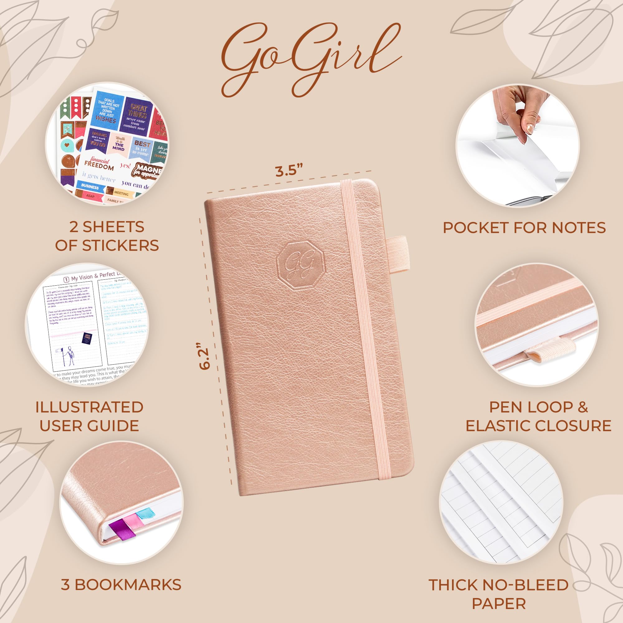 GoGirl Planner and Organizer for Women, Pocket Weekly Planner - Image 2