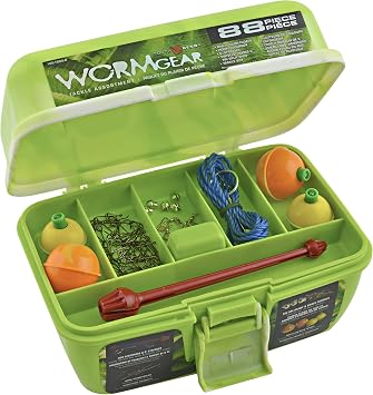 Worm Gear 88 Piece Loaded Tackle Box