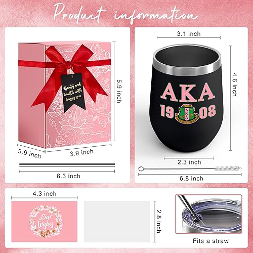 Miniatura 2 de KAIRA Vasos personalizados para mujer, vaso de vino de acero inoxidable personalizado con tapa, 12 onzas, taza de café helado con aislamiento de
