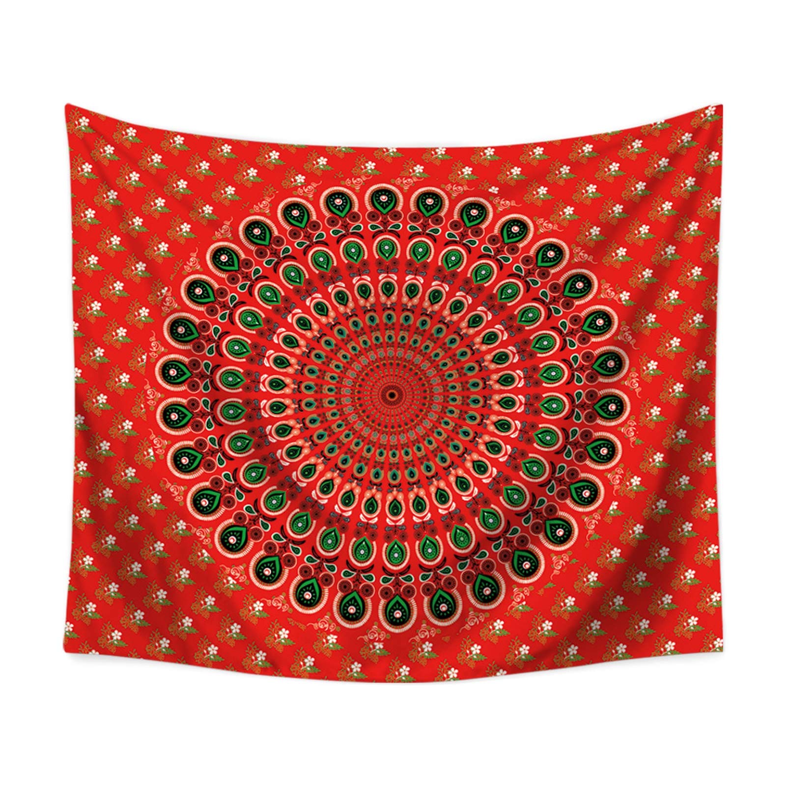 Tapisserie mandala vintage pour habiller un grand mur de salon nu