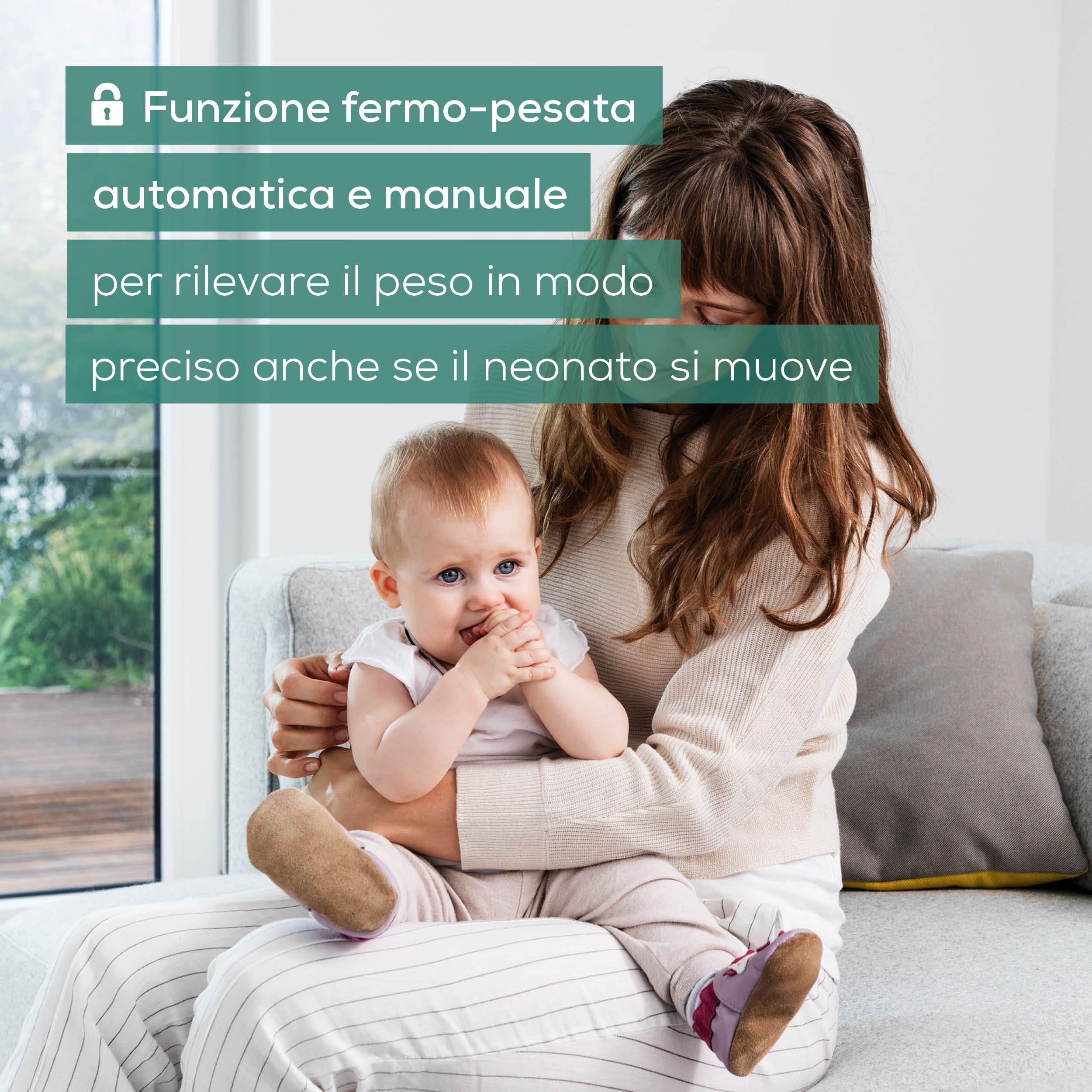 Beurer BY 90 Bilancia Pesaneonati Digitale con Connessione Bluetooth e App Beurer BabyCare, Portata 20 kg, Metro Integrato, Funzione Tara e Fermo-Pesata, Display LCD Ampio, 10 Memorie