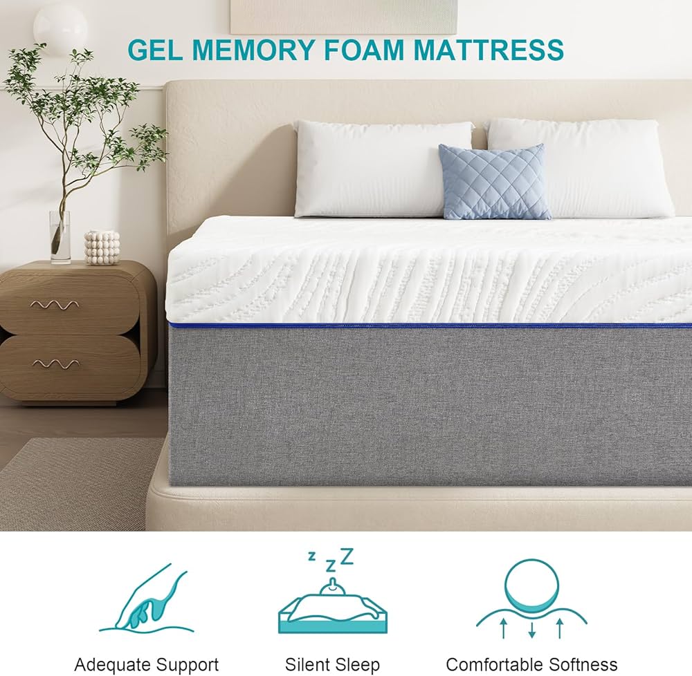 Twolike Twin Mattresses,10 Inch Breathable Memorys Foam Mattress