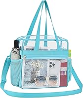 Vista 15 de Bolsa de mano transparente Oraben aprobada por el estadio 12 x 6 x 12 Bolsa de estadio para trabajo, deportes, juegos, gimnasio
