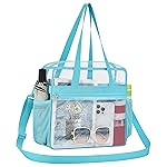 Oraben Clear Bag for Stadium Events 12x6x12, Clear Tote Bag with Reinforced Strap, Transparent Bag for Sports Concert