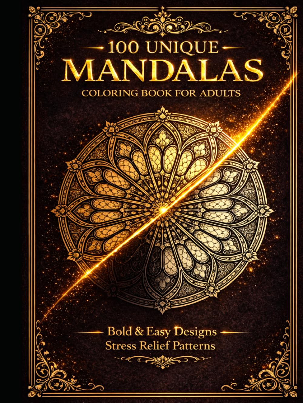 100 Unique Mandalas: Coloring Book for Adults